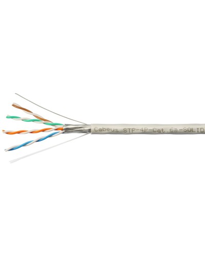 STP-4P-Cat.6a-SOLID-IN-PVC (7196c). Кабель «витая пара» (LAN) для структурированных систем связи. CABEUS в Батайске