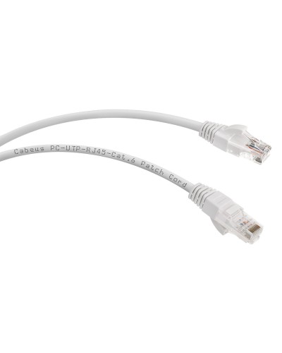 PC-UTP-RJ45-Cat.6-0.5m-WH (8669c), белый. Патч-корд медный. CABEUS в Батайске