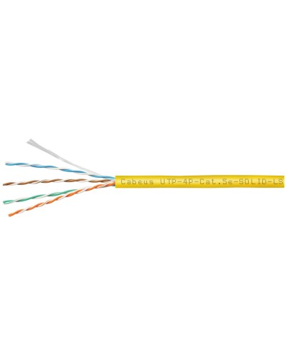 UTP-4P-Cat.5e-SOLID-LSZH-YL (9780c). Кабель «витая пара» (LAN) для структурированных систем связи. CABEUS в Батайске