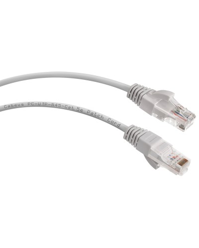 PC-UTP-RJ45-Cat.5e-10m-LSZH (9591c), серый. Патч-корд медный. CABEUS в Батайске