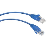 PC-UTP-RJ45-Cat.5e-0.5m-BL (7669c), синий. Патч-корд медный. CABEUS