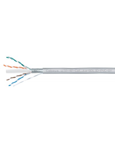 UTP-4P-Cat.6a-SOLID-PVC-GY (11373c). Кабель «витая пара» (LAN) для структурированных систем связи. CABEUS в Батайске