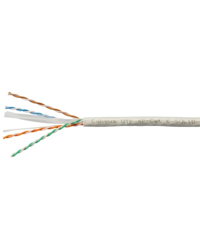 UTP-4P-Cat.6-SOLID-LSZH-GY (11108c). Кабель «витая пара» (LAN) для структурированных систем связи. CABEUS в Батайске