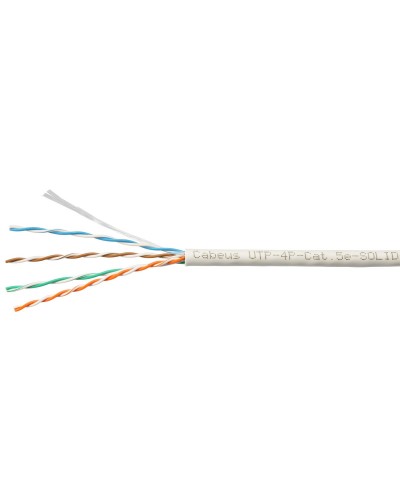 UTP-4P-Cat.5e-SOLID-LSZH-WH-100 (9782c-5). Кабель «витая пара» (LAN) для структурированных систем связи. CABEUS в Батайске