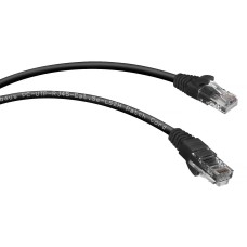 PC-UTP-RJ45-Cat.5e-5m-BK (7691c), чёрный. Патч-корд медный. CABEUS