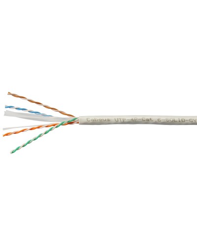 UTP-4P-Cat.6-SOLID-LSLTx-GY-100 (11143c-5). Кабель «витая пара» (LAN) для структурированных систем связи. CABEUS в Батайске