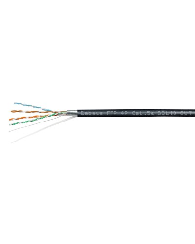 FTP-4P-Cat.5e-SOLID-OUT-PE-UV (11792c). Кабель «витая пара» (LAN) для структурированных систем связи. CABEUS в Батайске