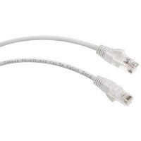 PC-UTP-RJ45-Cat.5e-3m-WH (7682c), белый. Патч-корд медный. CABEUS