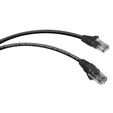 PC-UTP-RJ45-Cat.6-1.5m-BK (8664c), чёрный. Патч-корд медный. CABEUS