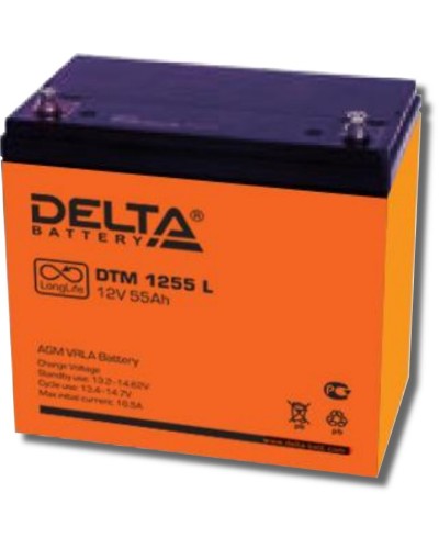 Delta DTM 1255 L. Аккумулятор герметичный свинцово-кислотный. Delta в Батайске