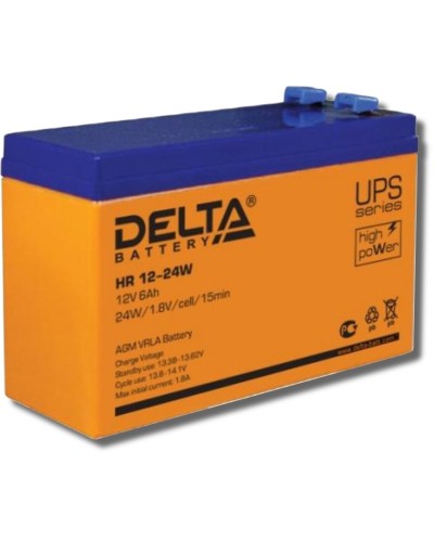 Delta HR 12-24 W. Аккумулятор герметичный свинцово-кислотный. Delta в Батайске