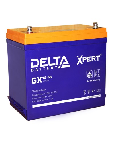 Delta GX 12-55. Аккумулятор герметичный свинцово-кислотный. Delta в Батайске