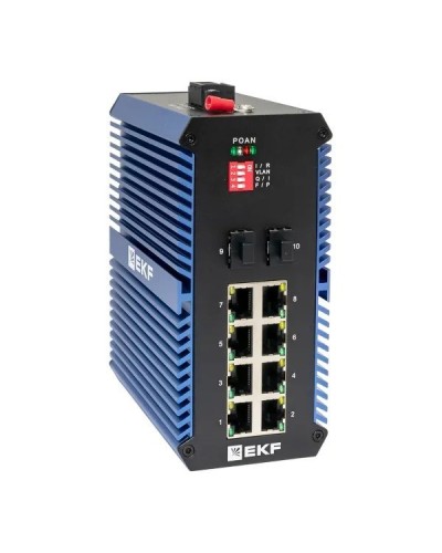 TSX-U-2GX/SFP-8GTP. Промышленный неуправляемый коммутатор. EKF в Батайске