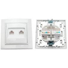 Минск Розетка RJ-45+Phone СП (ERK00-135-10). Розетка RJ-45+Phone СП. EKF