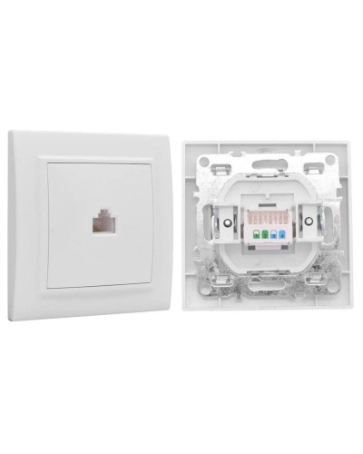 Минск Розетка RJ-45 1-местная СП (ERK01-035-10). Розетка RJ-45 1-местная СП. EKF в Батайске