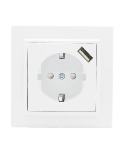 Минск Розетка 1-местная СП с/з 16А (ERR16-028-100-USB). Розетка 1-местная СП с/з 16А. EKF в Батайске