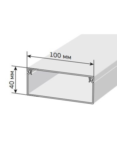 Короб 100х40 ЭЛЕКОР (CKK10-100-040-1-K01). Кабель-канал с двойным замком. IEK в Батайске