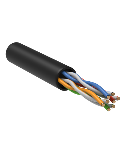 GENERICA U/UTP кат.5E 24AWG 4 пары LDPE черный (BC3-C5E04-139-305-R-G). Кабель «витая пара» (LAN) для структурированных систем связи. IEK в Батайске