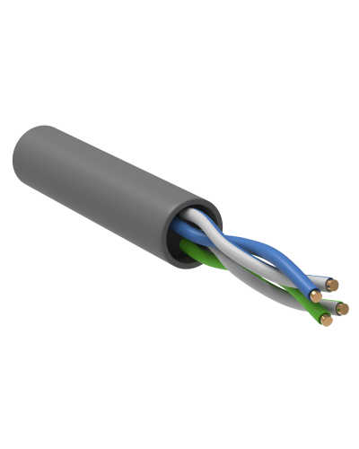 GENERICA U/UTP кат. 5 CCA 100МГц 2 пары PVC INDOOR серый (BC1-C502-111-305-G). Кабель «витая пара» (LAN) для структурированных систем связи. IEK в Батайске