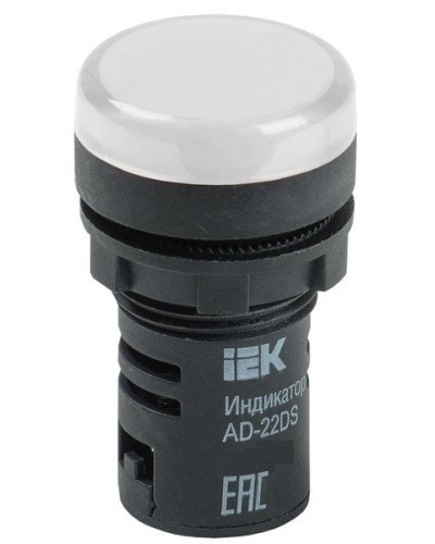 Лампа AD22DS (LED) матрица D22 мм 230В белый (BLS10-ADDS-230-K01). Светосигнальный индикатор. IEK в Батайске