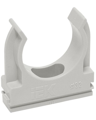 Держатель с защёлкой D32 серый ELASTA (50 шт) (CTA10D-CF32-K41-050). Держатель с защёлкой. IEK в Батайске