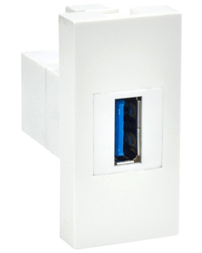 Розетка USB A 3.0 PRIMER РКЮ-10-00-П белый IEK (PR-KK40D-RU-0-1-A3-K01). Розетка USB. IEK в Батайске