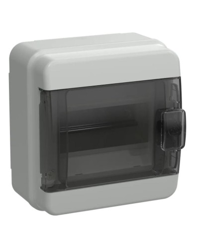 Корпус пластиковый КМПн-6 IP65 TEKFOR (TF5-KP72-N-06-65-K03-K02). Корпус модульный пластиковый черная прозрачная дверь. IEK в Батайске