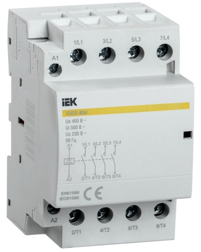Контактор модульный КМ25-40М AC/DC (MKK21-25-40). Контактор модульный. IEK в Батайске