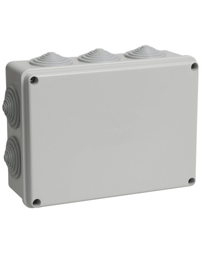 Коробка распаячная КМ41243 190х140х70 открытой проводки IP44 10 гермовводов серая (UKO11-190-140-070-K41-44). Коробка распаячная безгалогенная (HF). IEK в Батайске