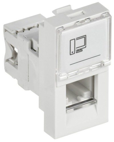 Розетка RJ45 кат.6 PRIMER РКИ-10-00-П-6 белый IEK (PR-KK40D-RI-0-1-C06U-K01). Розетка RJ-45. IEK в Батайске