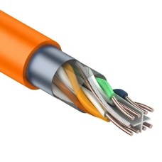 F/UTP, CAT 6, ZH нг(А)-HF, 4PR, 23AWG, INDOOR, SOLID, оранжевый, 305 м, REXANT (01-0151). Кабель «витая пара» (LAN) для структурированных систем связи. Rexant