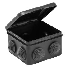 Коробка TYCO ОП 80х80х50мм откидная крышка УХЛ1 IP54 черный (67040МЧ). Коробка распределительная. RuVinil