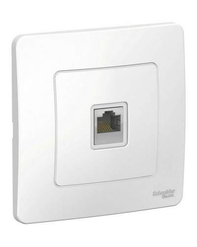 BLANCA розетка RJ45 1-местная, кат. 5Е, скрытой установки, белый (BLNIS045001). Розетка компьютерная. Systeme Electric в Батайске