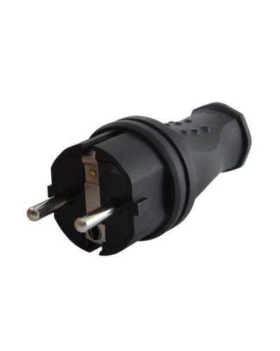 Вилка прямая 2Р+РЕ 16А 250В IP44 (SQ0612-0031). Вилка прямая каучук. TDM ЕLECTRIC в Батайске