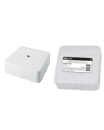 Коробка КР 75х75х28 ОП белая, IP40, с клеммной колодкой (SQ1401-0906). Распаячная коробка. TDM ЕLECTRIC в Батайске