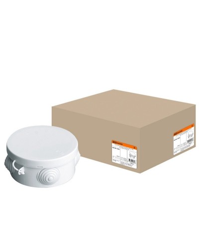 Коробка ОП D85х40мм, крышка, IP54, 4вх. (SQ1401-0502). Распаячная коробка. TDM ЕLECTRIC в Батайске