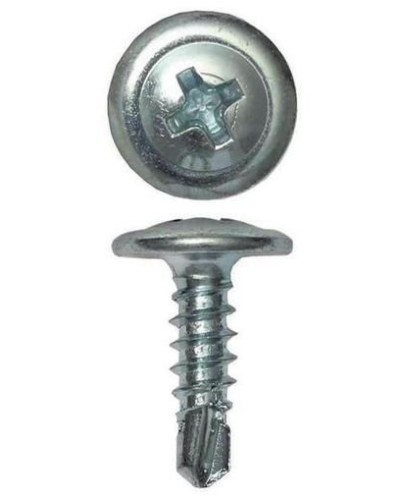 Саморез с пресс-шайбой 4.2х51 со сверлом (100 шт) (CM274051). Саморез с пресс-шайбой. ДКС в Батайске