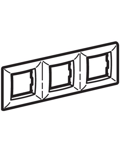 Рамка на 2+2+2 модуля (трехместная), слон. кость (75013O): Рамка трехместная, Brava в Батайске