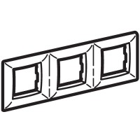 Рамка на 2+2+2 модуля (трехместная), белая (75013W): Рамка трехместная, Brava