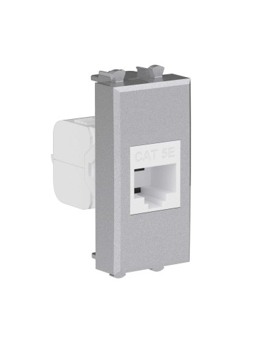 Розетка RJ-45, кат.5E, Avanti, 1 модуль, закаленная сталь (4404661): Розетка компьютерная модульная в Батайске