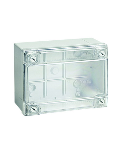Коробка ответвительная с гладкими стенками, IP56, 380х300х120 (54420). Коробка ответвительная с гладкими стенками и прозрачной крышкой. ДКС в Батайске