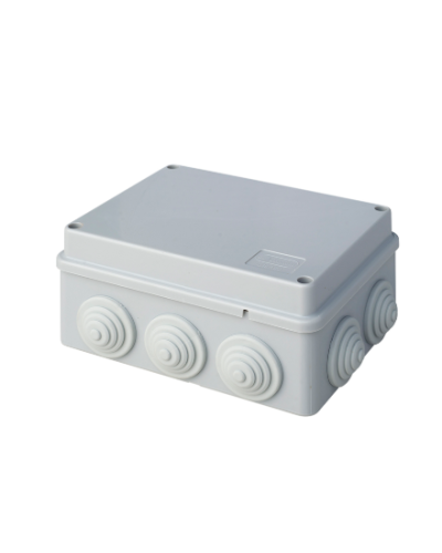 Коробка JBS150 150х110х70, 10 вых., 6P (0,15...2,5мм²) серая (43069HF-GR). Коробка монтажная, огнестойкая, без галогена. Экопласт в Батайске