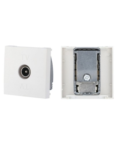 Розетка TV оконечная, белый LK45 (852104). Розетка TV. Экопласт в Батайске