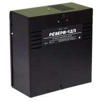 Резерв 12/3 PRO (цвет корпуса черный). Источник вторичного электропитания резервированный. МикроКомСервис