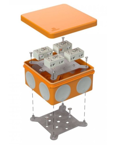 Коробка огнестойкая 100х100х50 (60-0300-FR6.0-4-8-Р Е15-Е60). Коробка огнестойкая для открытой установки. Промрукав в Батайске