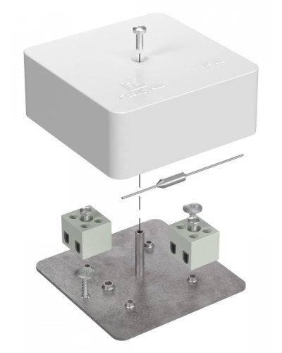 Коробка огнестойкая 75х75х30 (40-0450-FR2.5-4-П). Коробка огнестойкая для открытой установки. Промрукав в Батайске