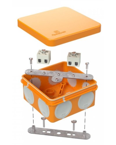 Коробка огнестойкая 80х80х40 (60-0210-FR2.5-6). Коробка огнестойкая для открытой установки. Промрукав в Батайске